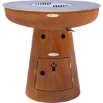 Barbecue brasero en acier  Nero Hauteur 105 cm Diamètre 102 cm. – Image 3