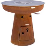 Barbecue brasero en acier  Nero Hauteur 105 cm Diamètre 102 cm. – Image 2