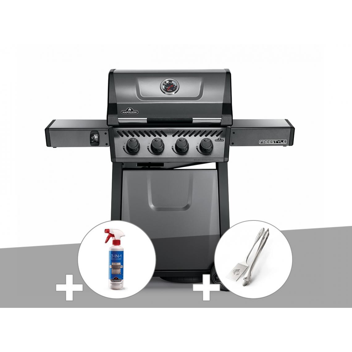 barbecue-a-gaz-napoleon-freestyle-f425-nettoyant-3-en-1-ensemble-2-ustensiles-12018534-31827220_1140x1140.jpg Barbecue à gaz Napoleon Freestyle F425 + Nettoyant 3 en 1 + Ensemble 2 ustensiles – Image 1