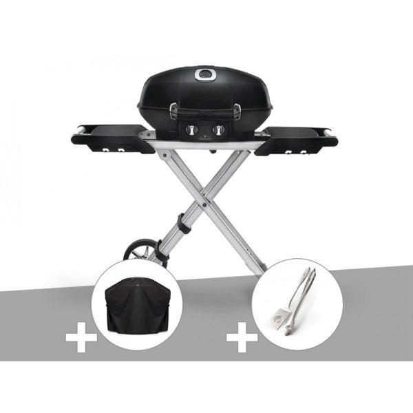 Barbecue à gaz Travel Q Pro 285X + Housse + Ensemble 2 ustensiles