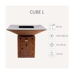 Barbecue brasero en acier Cube Surface de cuisson 102 cm. – Image 3
