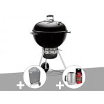 Barbecue Weber Master-Touch GBS 57 cm Noir + Housse + Kit Cheminée – Image 2
