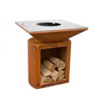Brasero Artiss G2 Corten plaque de cuisson acier inoxydable alimentaire – Image 2