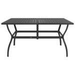 Ensemble à dîner de jardin 5 pcs Textilène et acier – Image 4