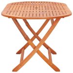 Mobilier à dîner de jardin 9 pcs Bois d'eucalyptus et textilène – Image 6