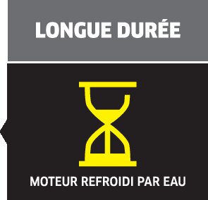 Moteur refroidi par eau, longue durée